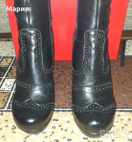 Мегияс /естествена кожа/ елегантни ботуши на ток , снимка 5 - Дамски ботуши - 26926592