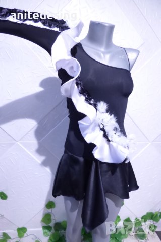 Детска рокля за латино танци в черно и бяло, снимка 13 - Детски рокли и поли - 38925800