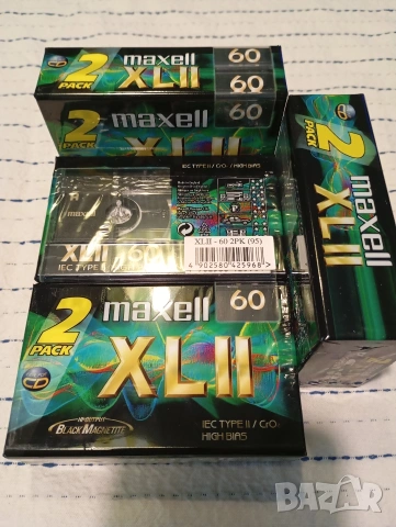 OVP чисто нови хромни касети Maxell XLII60 двоен пакет, снимка 2 - Аудио касети - 53427436