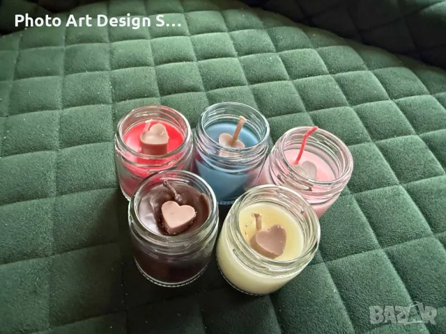 ~•°Бурканче с ароматна свещ °•~, снимка 6 - Декорация за дома - 48639505