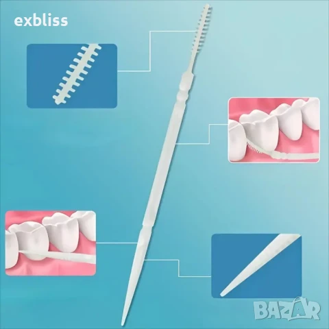 Интердентални четки за еднократна употреба 100бр., снимка 2 - Други - 50761143