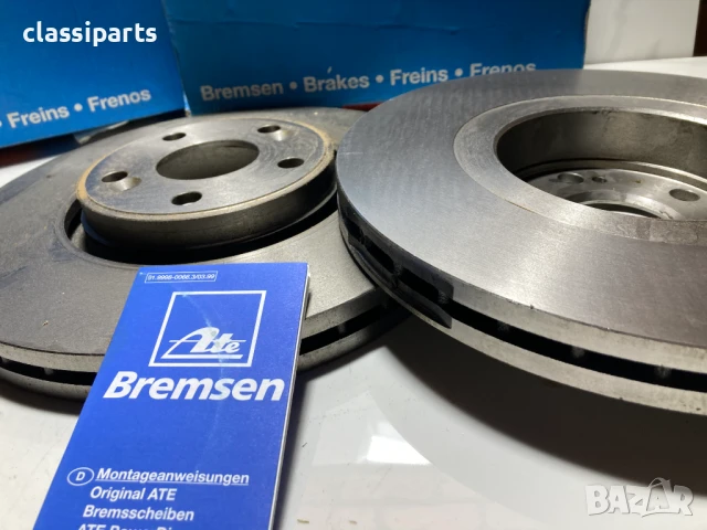 Спирачни дискове ATE за Рено Лагуна и Еспас / RENAULT Laguna, Laguna Grandtour, Espace, снимка 3 - Части - 50659829