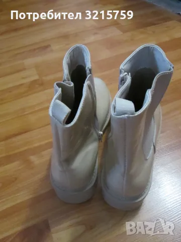 Нови дамски ботуши KIABI ,номер 42,бежови, еко кожа, снимка 6 - Дамски боти - 49222072