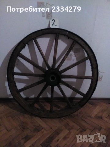 Колела от голяма каруца, стара дървена коларска изработка., снимка 6 - Антикварни и старинни предмети - 37068572