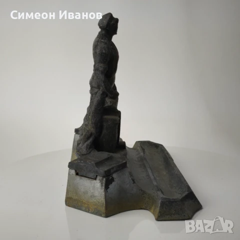 Стара комунистическа мастилница с фигура на работник ковач #6122, снимка 9 - Антикварни и старинни предмети - 51202796