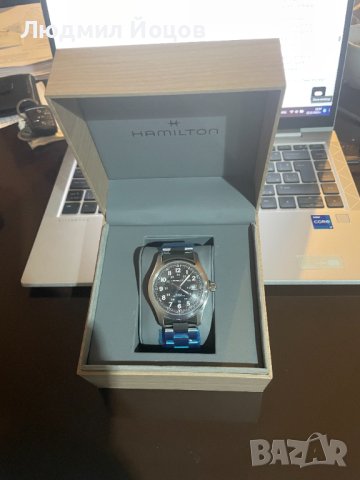 Продавам HAMILTON Khaki Field Automatic Men's Watch H70515137 НОВ - 1495.00 лв., снимка 5 - Мъжки - 43213067