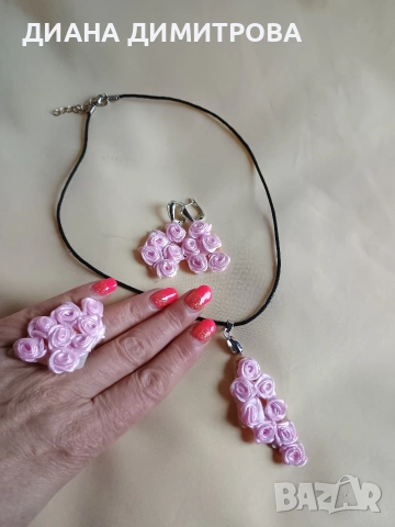 Комплект авторски бижута! Подарък за жена!, снимка 5 - Бижутерийни комплекти - 53002775