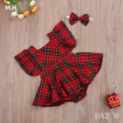 Бебешко боди с лента за глава, размери: 0-3; 3-6; 6-12; 12-18 месеца. 20 лв.