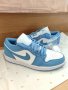 Nike Air Jordan 1 Low Blue unc university blue white обувки Маратонки Кецове номер 43 размер, снимка 3