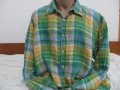 Мъжка риза с дълъг ръкав от лен Tom Rusborg, снимка 1 - Ризи - 33008079