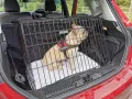 Сгъваема клетка за кучета с метална табла и постелка за кучета 60х40х51, снимка 1