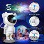 Нови Детска нощна лампа звездно небе проектор 360 настройка, модел ULT Galaxy Star Project Астронавт, снимка 1 - Играчки за стая - 43376727