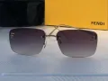 Fendi Дамски слънчеви очила правоъгълни 3 цвята с камъни, снимка 10