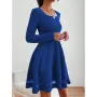 Дамска официална синя рокля, снимка 1