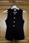 Черен елегантен елек hm + панталон, снимка 5