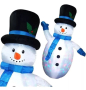 Надуваем светещ снежен човек 2.10м, снимка 1 - Гоблени - 44895411