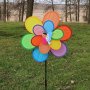 3606 Вятърна въртележка за градина Голямо цвете с животинче, снимка 5