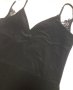 СТИЛНА черна рокля по тялото с тънки презрамки и дантелен гръб, снимка 2