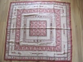 Старо каре , ръчна бродерия върху коприна 96х96см., снимка 1