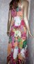 Техто- Нова дълга пъстра памучна лятна рокля с богата долна част-М, снимка 7