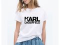 Дамска тениска KARL LAGERFELD принт 10 модела всички размери, снимка 2