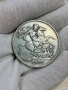 1 крона (Crown) 1889 г, Великобритания - сребърна монета, снимка 1