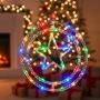 Въртяща се LED Коледна Декорация – Магически светлинен ринг за празничен уют, снимка 4
