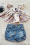 Къси дънкови панталони и туника 3-6 месеца, снимка 10