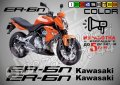 Kawasaki ER-6n стикери надписи фолио за мотор Кавазаки