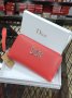 Червено портмоне  Dior код DS53, снимка 1 - Портфейли, портмонета - 38560831