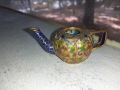 Малко чайниче Клоазоне cloisonne, снимка 2