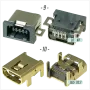 Букса конектор  USB mini  ; 4/5/8/10 pin Female jack SMT connector, снимка 6