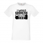 Мъжка тениска I Would Exercise But It Makes Me Spill My Beer 2,Бира,Бирфест,Beerfest,Подарък,Изненад, снимка 2