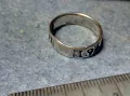 АРТИСТИЧЕН СРЕБЪРЕН ПРЪСТЕН ХАЛКА СРЕБРО 925 с Ин и Ян СИМВОЛИКА МАЙСТОРСКА РАБОТА 40073, снимка 6