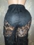 Дантелен панталон с широк крачол и вградени бикини XS, снимка 11