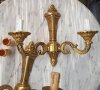 Чифт бронзови аплици в стил Наполеон трети , снимка 3