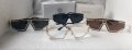 Versace 2023 дамски мъжки слънчеви очила маска черни кафяви прочрачни, снимка 13