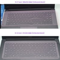 Водо и прахоустойчив силиконов протектор за лаптоп-клавиатура, снимка 5 - Лаптоп аксесоари - 33670639