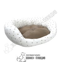 Легло за Домашен Любимец - S, M, L размер - Бяло-Бежава разцветка - PetsWin, снимка 1 - За кучета - 33268557