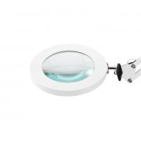 Лампа лупа LED GLOW 308 - 8 диоптера настолна -бяла/черна, снимка 4 - Козметични уреди - 37634525