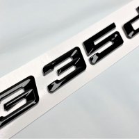 Черна емблема 335d за заден капак BMW E90,E91,E92,E93, снимка 1 - Аксесоари и консумативи - 40403673