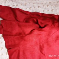Червено ленено сако, снимка 12 - Сака - 25854578