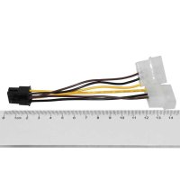 Adapter 2xMolex to 6pin PCI-E VGA, снимка 4 - Кабели и адаптери - 43021051