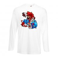 Мъжка тениска Mario Zombie VS Sonic Zombie Игра,Изненада,Подарък,Празник,Повод, снимка 4 - Тениски - 37238486