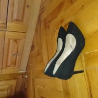 Обувки велур, снимка 3 - Дамски елегантни обувки - 26223487