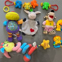Лот бебешки дрънкалки и играчки, снимка 1 - Плюшени играчки - 28425152