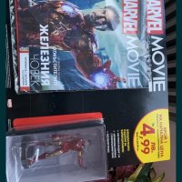 MARVEL MOVIE COLLECTION Iron Man Железния Човек списание + фигура статуетка брой 1 първи, снимка 5 - Статуетки - 44112946