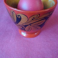 Стара руска дървена чашка,ръчно рисувана , снимка 7 - Антикварни и старинни предмети - 28610755