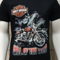 Нова мъжка тениска с дигитален печат HARLEY DAVIDSON, мотори, Call of the Wild, снимка 6 - Тениски - 35622537
