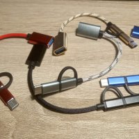 Нови цветове!!! Micro Usb / Type C to USB converter OTG Преходник, снимка 5 - USB кабели - 34215485